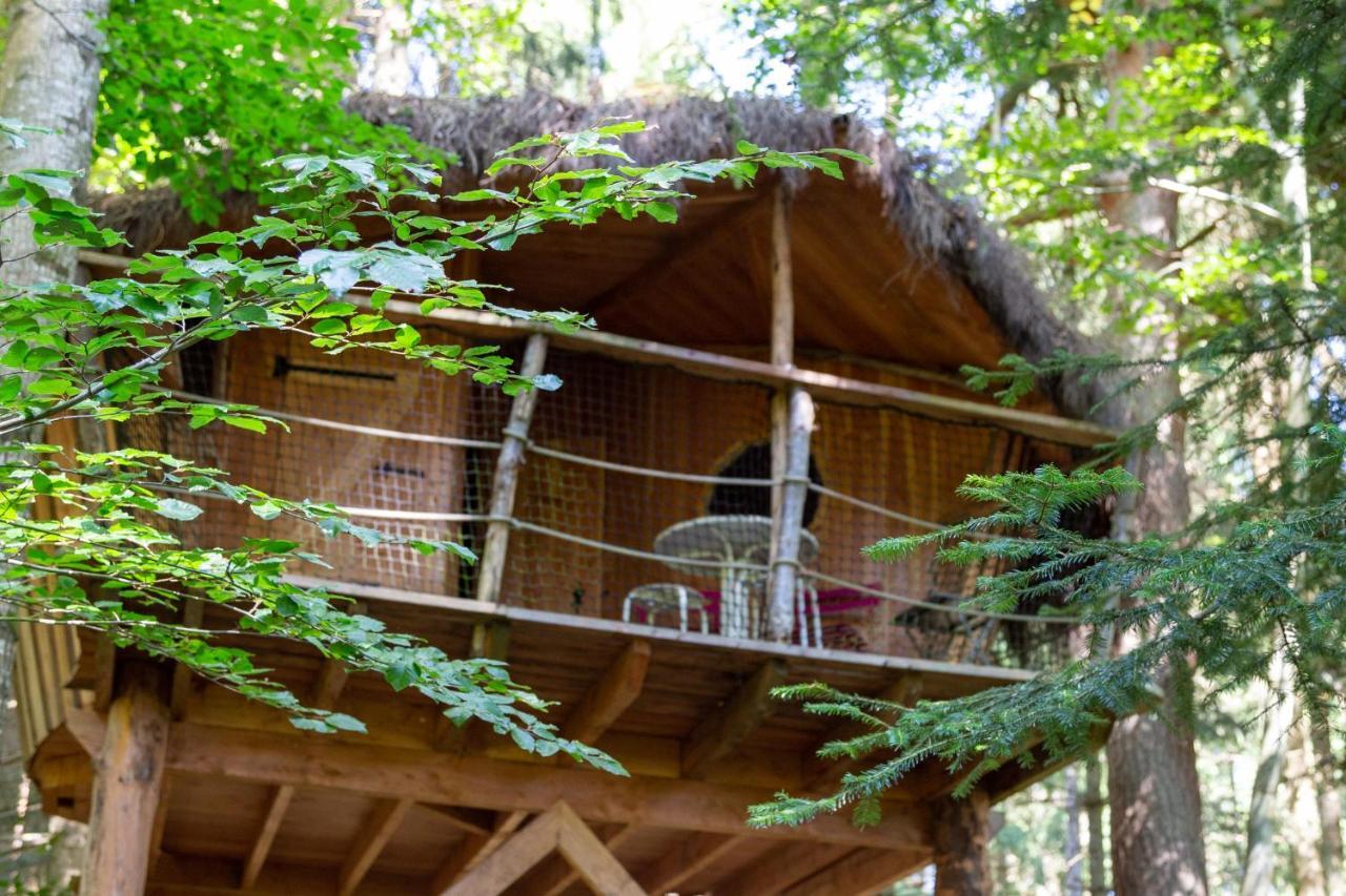Cabanes Et Yourtes De La Vallee De L'Ance Hotell Sauvessanges Exteriör bild